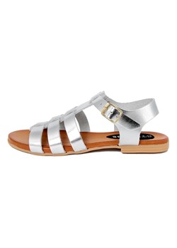 Studio 88 Skórzane sandały w kolorze srebrnym ze sklepu Limango Polska w kategorii Sandały damskie - zdjęcie 173732853