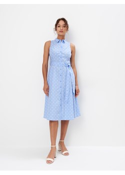 Mohito - Koszulowa sukienka midi - błękitny ze sklepu Mohito w kategorii Sukienki - zdjęcie 173733394