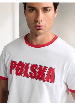 Sinsay - Koszulka Polska - biały ze sklepu Sinsay w kategorii T-shirty męskie - zdjęcie 173734360