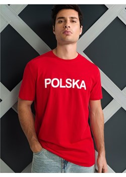 Sinsay - Koszulka Polska - czerwony ze sklepu Sinsay w kategorii T-shirty męskie - zdjęcie 173734361