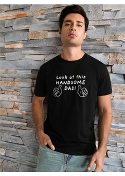 Sinsay - Koszulka Dzień Ojca - czarny ze sklepu Sinsay w kategorii T-shirty męskie - zdjęcie 173734364