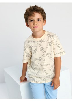 Sinsay - Koszulka - kremowy ze sklepu Sinsay w kategorii T-shirty chłopięce - zdjęcie 173734464