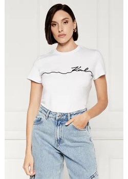 Karl Lagerfeld T-shirt seasonal | Regular Fit ze sklepu Gomez Fashion Store w kategorii Bluzki damskie - zdjęcie 173735522