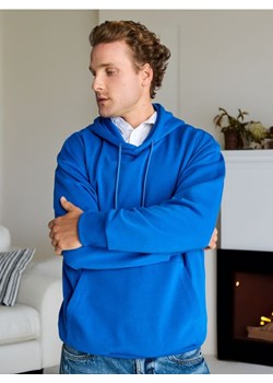Sinsay - Bluza z kapturem - niebieski ze sklepu Sinsay w kategorii Bluzy męskie - zdjęcie 173735911