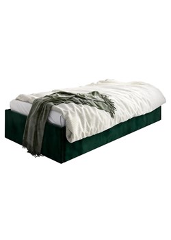 Zielone welwetowe łóżko młodzieżowe Lenny 6X - 3 rozmiary ze sklepu Edinos.pl w kategorii Łóżka i materace - zdjęcie 173736462