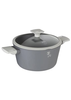 Aluminiowy szary garnek z powłoką tytanową 4,1L A9-G70 ze sklepu Edinos.pl w kategorii Garnki - zdjęcie 173736613