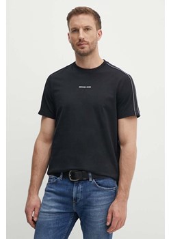 Michael Kors t-shirt bawełniany męski kolor czarny z aplikacją CT4524E1V2 ze sklepu ANSWEAR.com w kategorii T-shirty męskie - zdjęcie 173738091