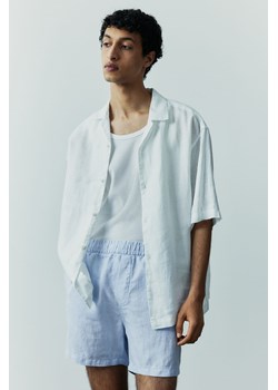 H & M - Lniane szorty Regular Fit - Niebieski ze sklepu H&M w kategorii Szorty - zdjęcie 173739303