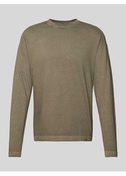 Bluzka z długim rękawem i obniżonymi ramionami model ‘MARRIO’ ze sklepu Peek&Cloppenburg  w kategorii T-shirty męskie - zdjęcie 173739460