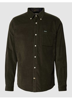 Koszula sztruksowa z kołnierzykiem typu button down model ‘Ramsey’ ze sklepu Peek&Cloppenburg  w kategorii Koszule męskie - zdjęcie 173739514