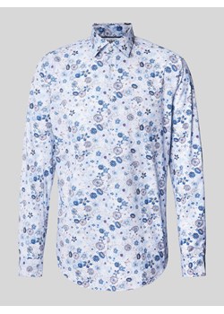 Koszula biznesowa o kroju slim fit z kołnierzykiem typu kent ze sklepu Peek&Cloppenburg  w kategorii Koszule męskie - zdjęcie 173739563