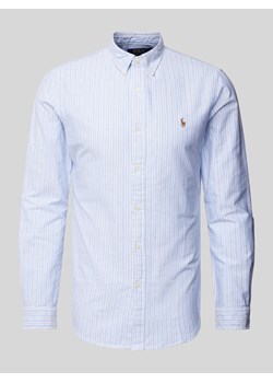 Koszula casualowa o kroju slim fit z kołnierzykiem typu button down ze sklepu Peek&Cloppenburg  w kategorii Koszule męskie - zdjęcie 173743452