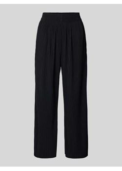 Spodnie materiałowe o kroju tapered fit z plisami model ‘ROLANDA’ ze sklepu Peek&Cloppenburg  w kategorii Spodnie damskie - zdjęcie 173743513
