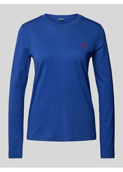 Bluzka z długim rękawem i wyhaftowanym logo ze sklepu Peek&Cloppenburg  w kategorii Bluzki damskie - zdjęcie 173743554