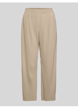 Spodnie materiałowe o kroju tapered fit z plisami model ‘ROLANDA’ ze sklepu Peek&Cloppenburg  w kategorii Spodnie damskie - zdjęcie 173743561