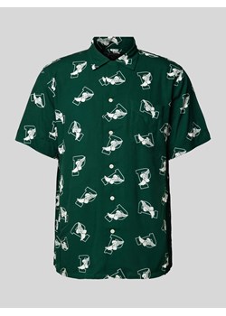 Koszula casualowa o kroju classic fit z nadrukiem z motywem ze sklepu Peek&Cloppenburg  w kategorii Koszule męskie - zdjęcie 173743570