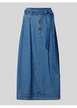 Spódnica jeansowa z wiązanym paskiem model ‘SHIRLAINE’ ze sklepu Peek&Cloppenburg  w kategorii Spódnice - zdjęcie 173743580