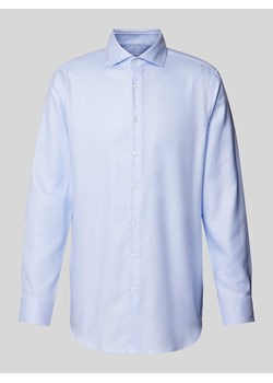 Koszula biznesowa o kroju regular fit z fakturowanym wzorem ze sklepu Peek&Cloppenburg  w kategorii Koszule męskie - zdjęcie 173743612