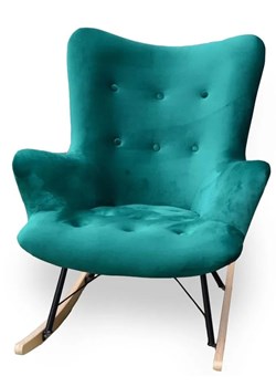 Bujany fotel tapicerowany - Zernes 3X 40 kolorów ze sklepu Edinos.pl w kategorii Fotele - zdjęcie 173743821