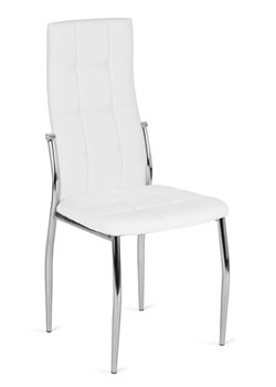 Białe pikowane krzesło kuchenne z ekoskóry - Doxi 3X ze sklepu Edinos.pl w kategorii Krzesła - zdjęcie 173744074