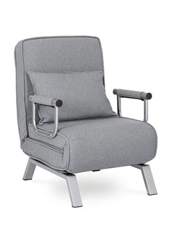 Szary fotel relaksacyjny z funkcją spania - Seto ze sklepu Edinos.pl w kategorii Fotele - zdjęcie 173744153