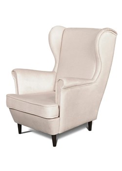 Beżowy tapicerowany fotel wypoczynkowy - Inex ze sklepu Edinos.pl w kategorii Fotele - zdjęcie 173744213