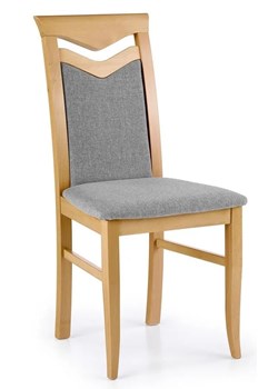 Krzesło tapicerowane dąb miodowy - Eric ze sklepu Edinos.pl w kategorii Krzesła - zdjęcie 173744474