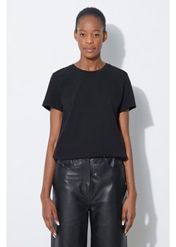 Samsoe Samsoe t-shirt bawełniany SOLLY kolor czarny F00012050 ze sklepu PRM w kategorii Bluzki damskie - zdjęcie 173745041
