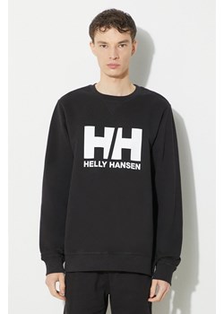 Helly Hansen bluza bawełniana męska kolor czarny z nadrukiem 34000 ze sklepu PRM w kategorii Bluzy męskie - zdjęcie 173745061