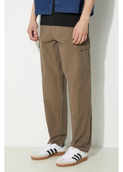 Barbour spodnie bawełniane kolor zielony w fasonie cargo ze sklepu PRM w kategorii Spodnie męskie - zdjęcie 173745091