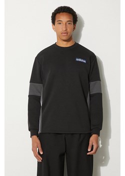 adidas Originals bluza Adibreak Crew męska kolor czarny z aplikacją IY4853 ze sklepu PRM w kategorii Bluzy męskie - zdjęcie 173745113