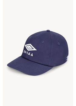 Aries czapka z daszkiem bawełniana Aries x Umbro Eye Cap kolor niebieski z aplikacją UM90000.03 ze sklepu PRM w kategorii Czapki z daszkiem męskie - zdjęcie 173745131