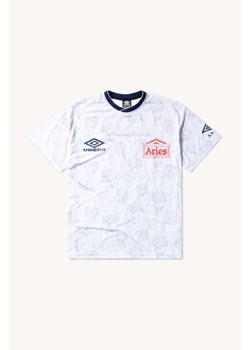 Aries t-shirt Aries x Umbro White Roses SS Football Jersey męski kolor biały z nadrukiem UM60000.03 ze sklepu PRM w kategorii T-shirty męskie - zdjęcie 173745203