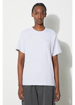 adidas Originals t-shirt Premium Essentials Tee damski kolor szary IK5776 ze sklepu PRM w kategorii Bluzki damskie - zdjęcie 173745423