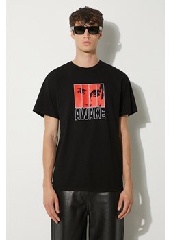 Awake NY t-shirt bawełniany Vegas T Shirt męski kolor czarny z nadrukiem SP24-TS006 ze sklepu PRM w kategorii T-shirty męskie - zdjęcie 173745491
