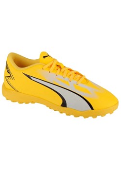 Buty piłkarskie Puma Ultra Play Tt 107533-04 żółte ze sklepu ButyModne.pl w kategorii Buty sportowe dziecięce - zdjęcie 173745801