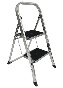 Aluminiowa drabina dwustopniowa S9-P28 ze sklepu Edinos.pl w kategorii Dom - zdjęcie 173746931