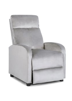 Szary relaksacyjny fotel welurowy - Alho 4X ze sklepu Edinos.pl w kategorii Fotele - zdjęcie 173746992