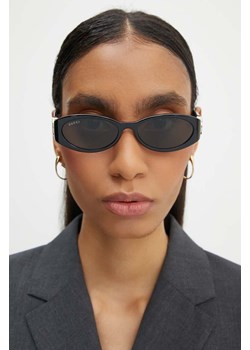 Gucci okulary przeciwsłoneczne damskie kolor czarny GG1660S ze sklepu ANSWEAR.com w kategorii Okulary przeciwsłoneczne damskie - zdjęcie 173747780