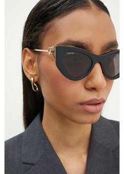 Gucci okulary przeciwsłoneczne damskie kolor czarny GG1565S ze sklepu ANSWEAR.com w kategorii Okulary przeciwsłoneczne damskie - zdjęcie 173747783