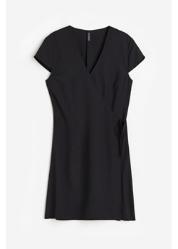 H & M - Kopertowa sukienka z krepy - Czarny ze sklepu H&M w kategorii Sukienki - zdjęcie 173748032
