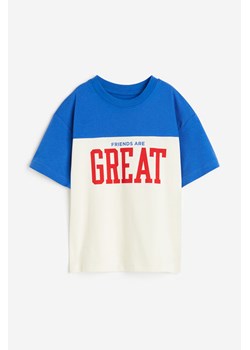 H & M - Dżersejowy T-shirt - Niebieski ze sklepu H&M w kategorii T-shirty chłopięce - zdjęcie 173748053