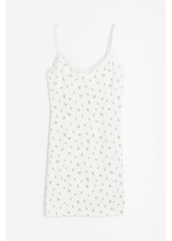 H & M - Lace-trimmed bodycon dress - Biały ze sklepu H&M w kategorii Sukienki - zdjęcie 173748083