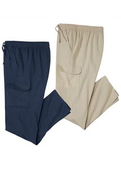 Zestaw 2 par luźnych   spodni bojówek ze sklepu Atlas For Men w kategorii Spodnie męskie - zdjęcie 173748420