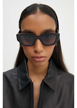 Gucci okulary przeciwsłoneczne damskie kolor czarny GG1558SK ze sklepu ANSWEAR.com w kategorii Okulary przeciwsłoneczne damskie - zdjęcie 173748490