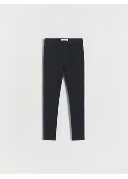 Reserved - Elastyczne jegginsy - czarny ze sklepu Reserved w kategorii Spodnie dziewczęce - zdjęcie 173748533