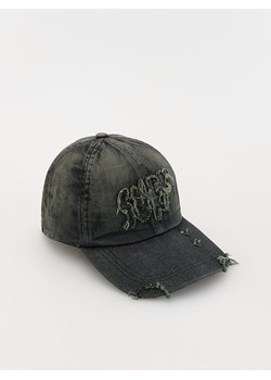Reserved - Denimowa czapka z daszkiem - ciemnoszary ze sklepu Reserved w kategorii Czapki z daszkiem męskie - zdjęcie 173748660