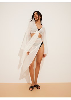 Mohito - Spódnica plażowa z modalu - biały ze sklepu Mohito w kategorii Odzież plażowa - zdjęcie 173749612