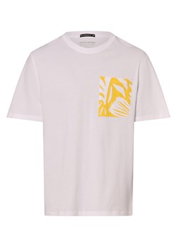 Jack & Jones Koszulka męska - JORMarbella Mężczyźni Bawełna biały jednolity ze sklepu vangraaf w kategorii T-shirty męskie - zdjęcie 173750053
