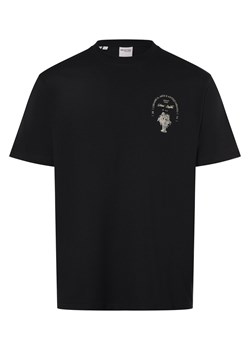 Selected Koszulka męska - SLHRelaxaries Mężczyźni Bawełna granatowy nadruk ze sklepu vangraaf w kategorii T-shirty męskie - zdjęcie 173750061